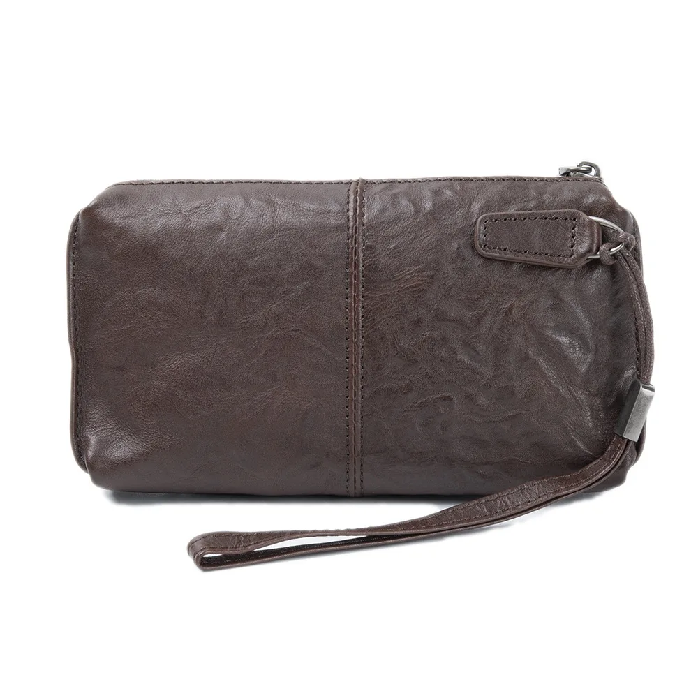 Travel Organizer Men - メンズ牛革クラッチ財布バッグメンズビジネスクラッチ財布電話ポーチハンドバッグ男性旅行リストバッグオーガナイザークラッチ