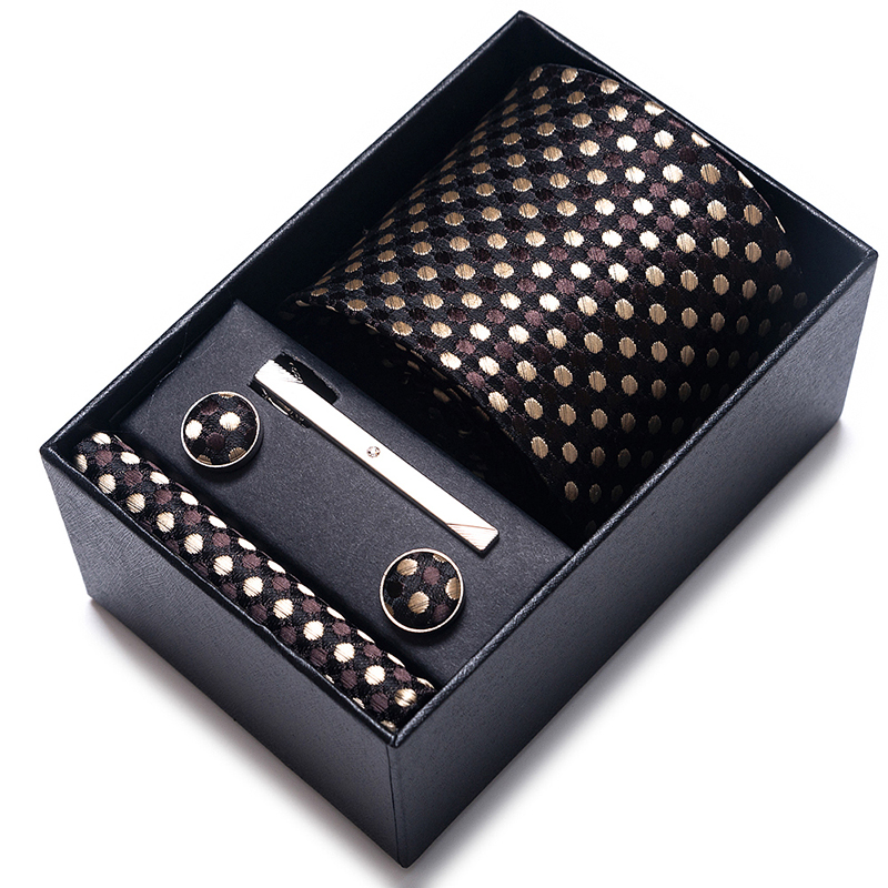 ミックスカラー-スクエアポケット付きのウェディングギフトボッ - Neck Tie Set Box のレビューと価格