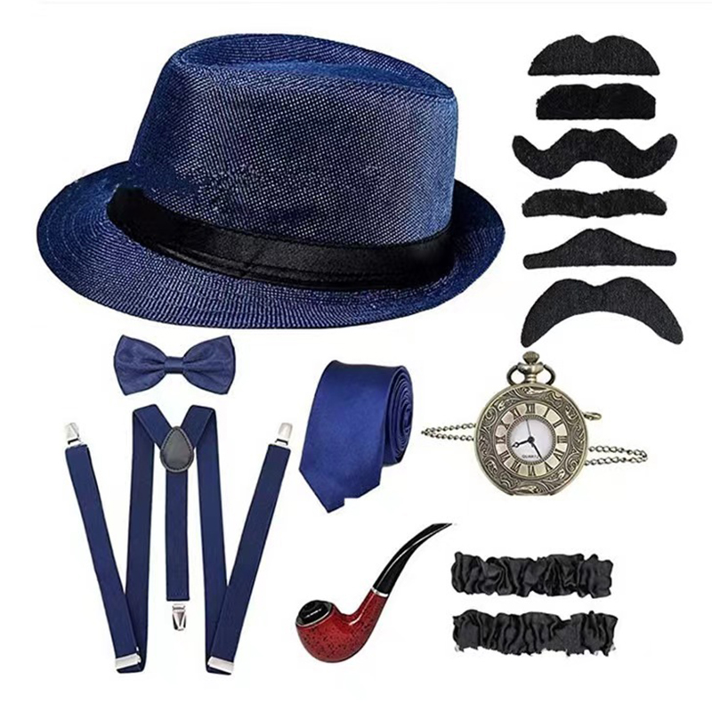 ハロウィンコスプレ 1920 年代男性アクセサリーセット轟音 - Men'S Accessories In The 1920S のレビューと価格