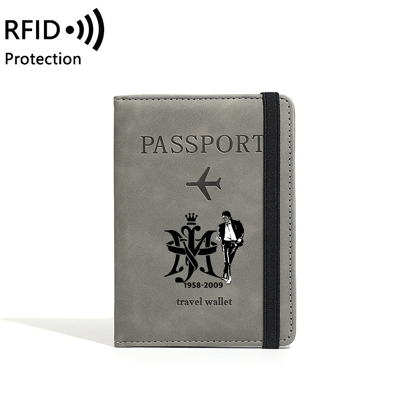 マイケル・ジャクソン RFIDパスポートホルダー 男女兼用  - Travel Organizer Men のレビューと価格