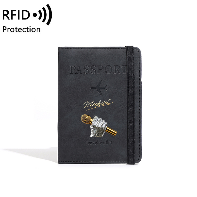 マイケル・ジャクソン RFIDパスポートホルダー 男女兼用  - Travel Organizer Men のレビューと価格