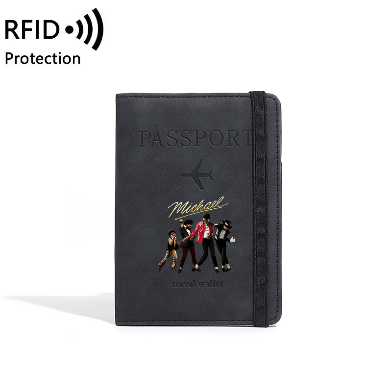 マイケル・ジャクソン RFIDパスポートホルダー 男女兼用  - Travel Organizer Men のレビューと価格