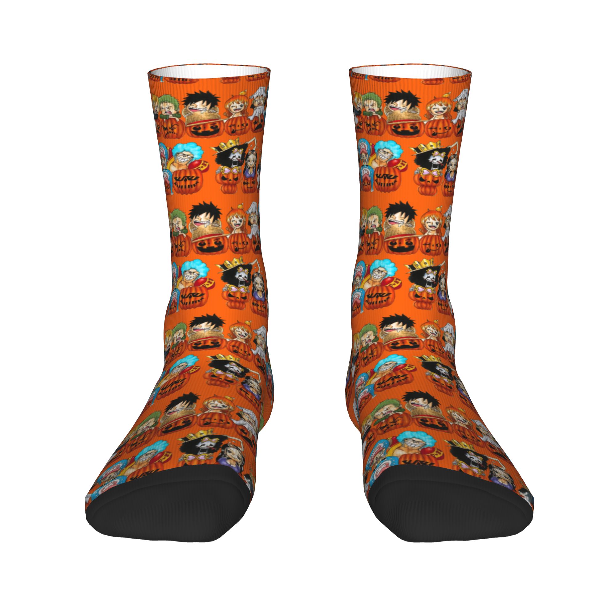 ワンピース ハロウィン ルフィ かぼちゃ柄 ソックス レディ - Men Accessories All のレビューと価格