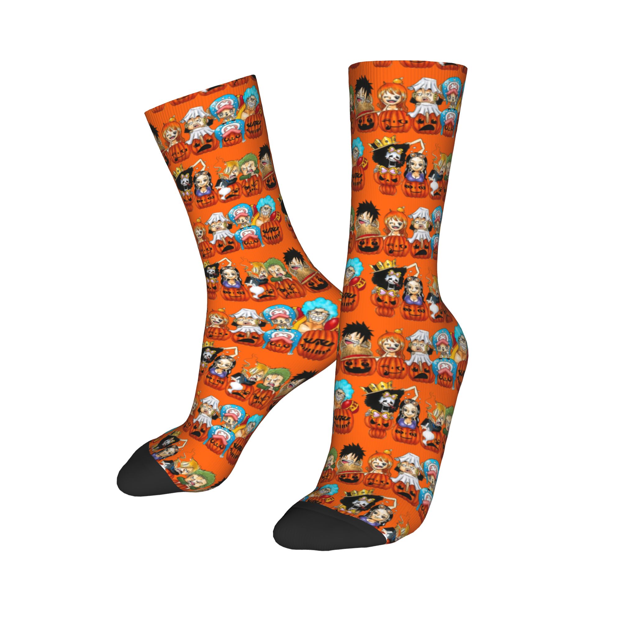 ワンピース ハロウィン ルフィ かぼちゃ柄 ソックス レディ - Men Accessories All のレビューと価格