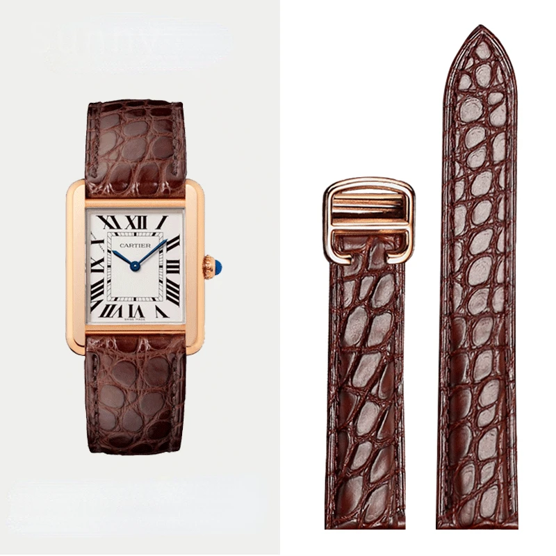 男性用本革時計ストラップ,快適なクロコダイルウォッチバンド, - Men'S Accessories London のレビューと価格
