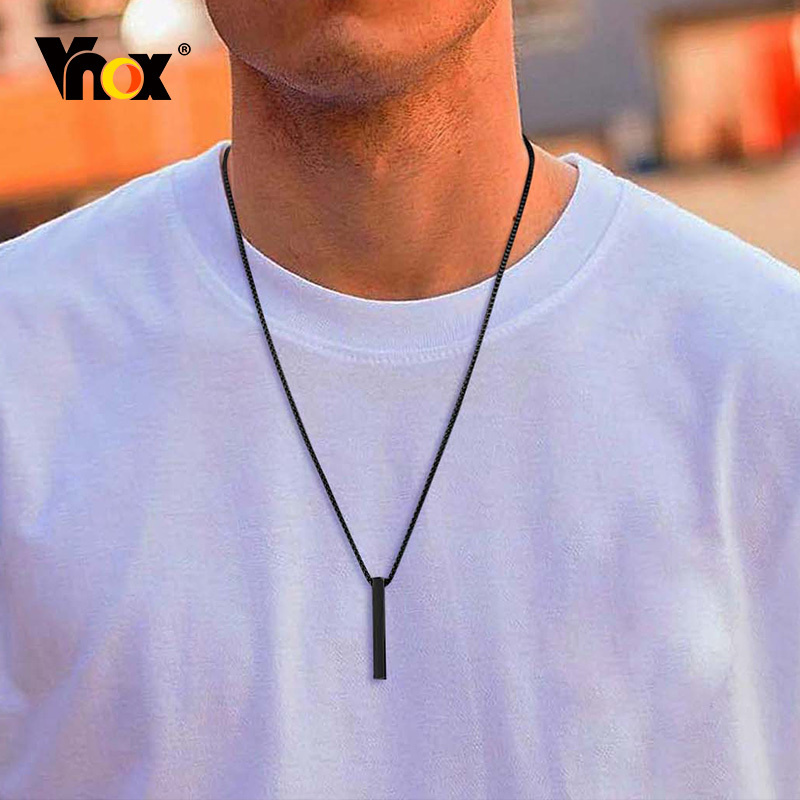 Vnox 5mm ピラーネックレス メンズ レディース ステ - Men Accessories Neck Chain のレビューと価格