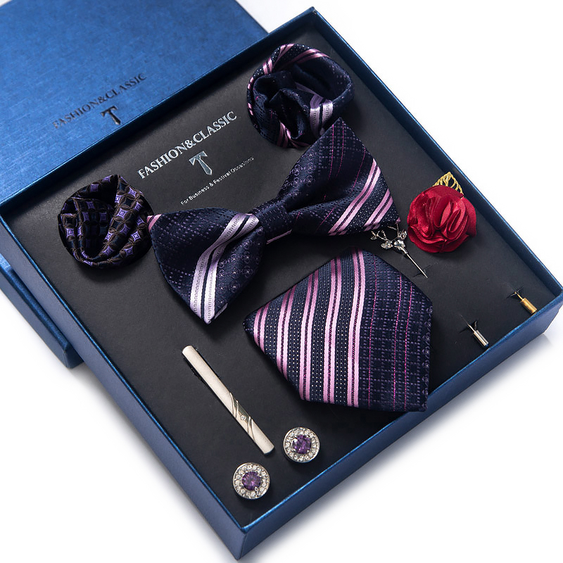 ホリデー プレゼント ネクタイ ハンカチ ポケット スクエア - Neck Tie Set Box のレビューと価格