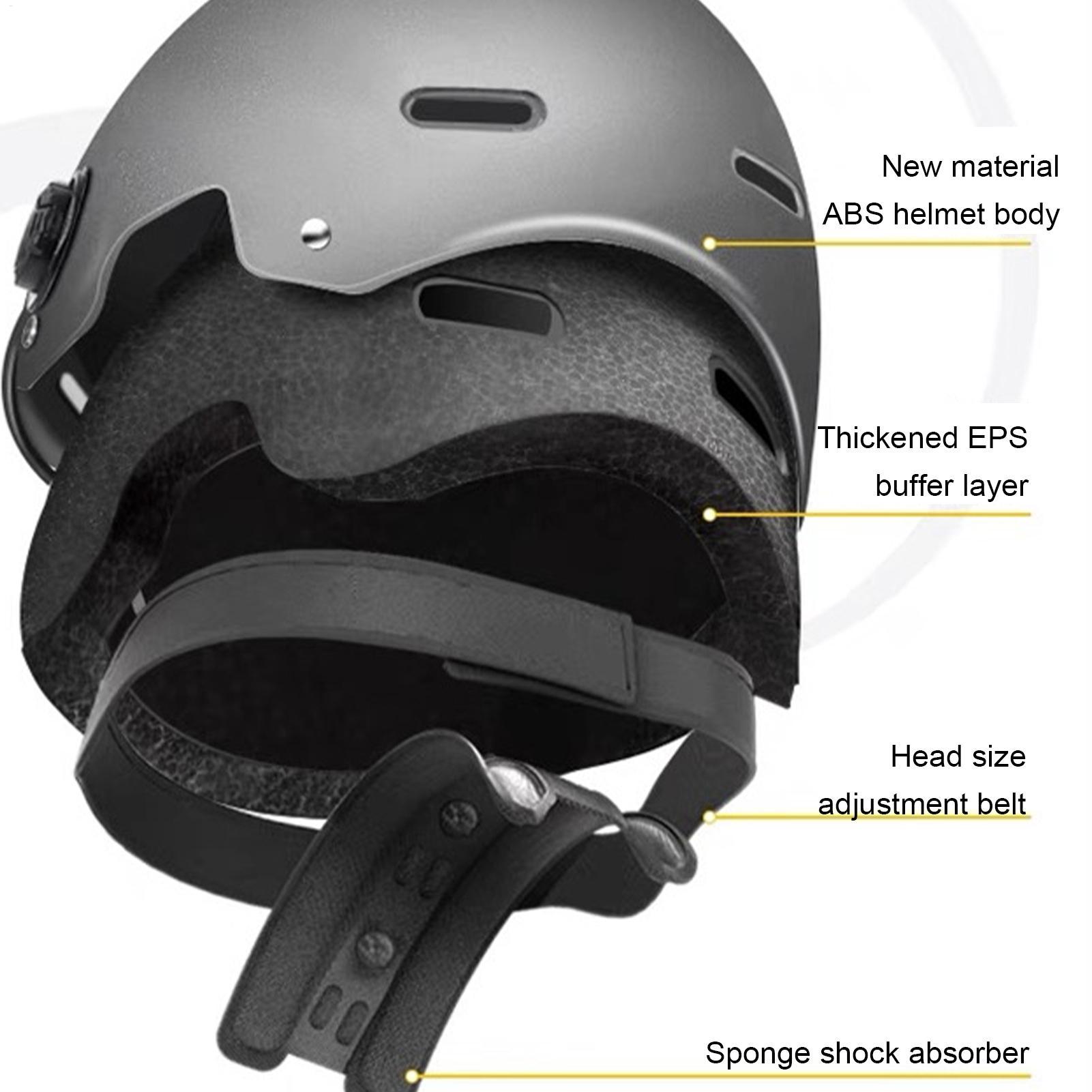 日よけ付きのオープンフェイス型バイクヘルメット。安全性を高め - Men Accessories All のレビューと価格